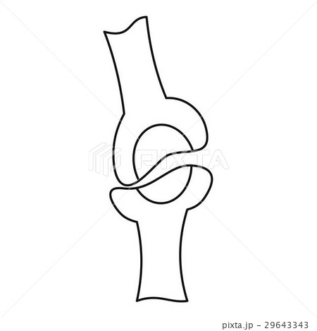 Knee joint icon, outline style Knee joint icon, outline style 29643343