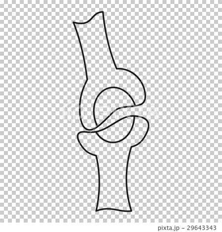 Knee joint icon, outline style Knee joint icon, outline style 29643343