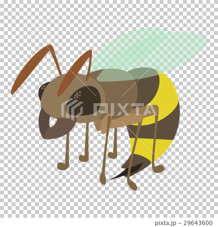 Wasp icon, cartoon style 29643600