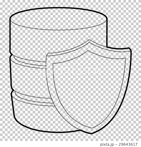 Safe database icon, outline style 29643617