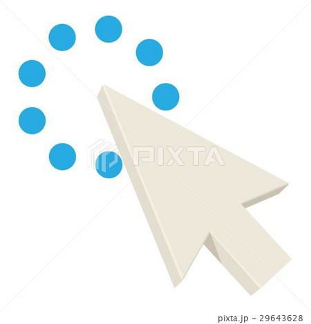 Pointing cursor icon, cartoon style 29643628