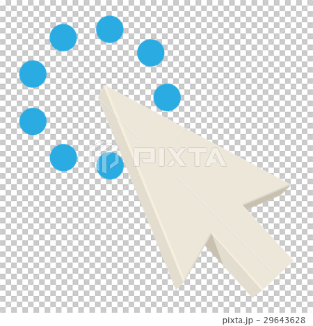 Pointing cursor icon, cartoon style 29643628