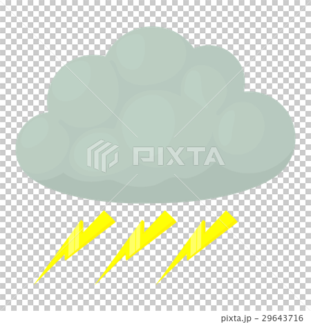 Thunderstorm icon, cartoon style 29643716