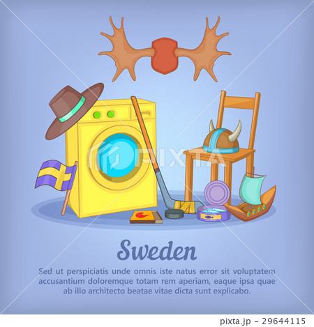 Sweden concept, cartoon style 29644115