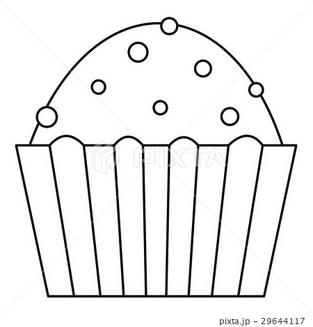 Muffin cake icon, outline style Muffin cake icon, outline style 29644117