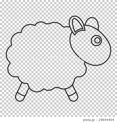 Sheep toy icon, outline style 29644404