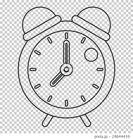 Retro alarm clock icon, outline style 29644439