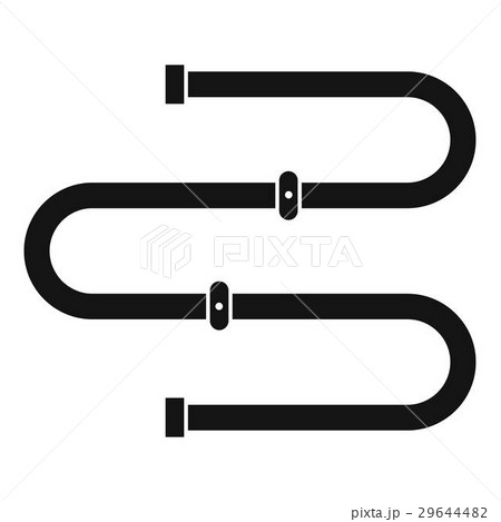Heated towel rail icon, simple style Heated towel rail icon, simple style 29644482