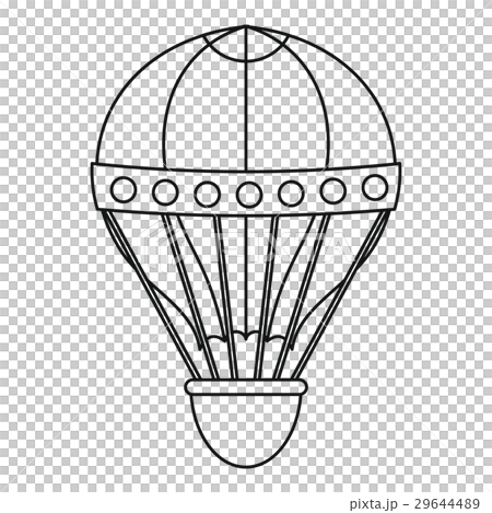 Old fashioned helium balloon icon, outline style Old fashioned helium balloon icon, outline style 29644489