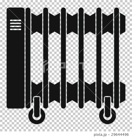 Oil electric heater on wheels icon, simple style Oil electric heater on wheels icon, simple style 29644496