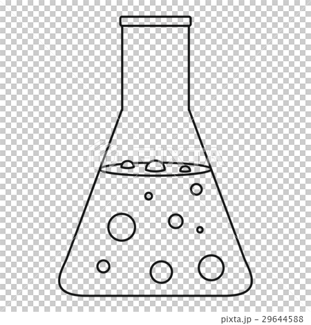 Chemical flask icon, outline style Chemical flask icon, outline style 29644588