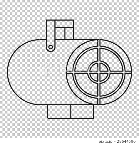 Heat gun icon, outline style Heat gun icon, outline style 29644590
