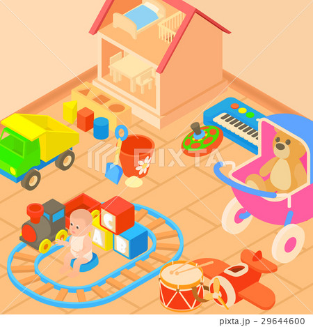 Toys room concept, cartoon style Toys room concept, cartoon style 29644600