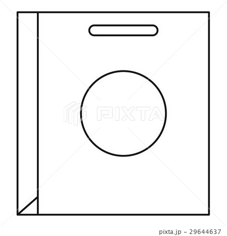 Paper bag icon, outline style Paper bag icon, outline style 29644637