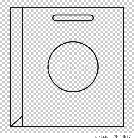 Paper bag icon, outline style Paper bag icon, outline style 29644637
