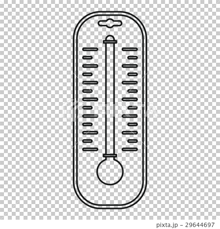 Thermometer icon, outline style 29644697