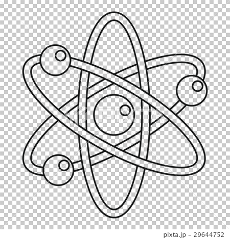 Atom icon, outline style Atom icon, outline style 29644752