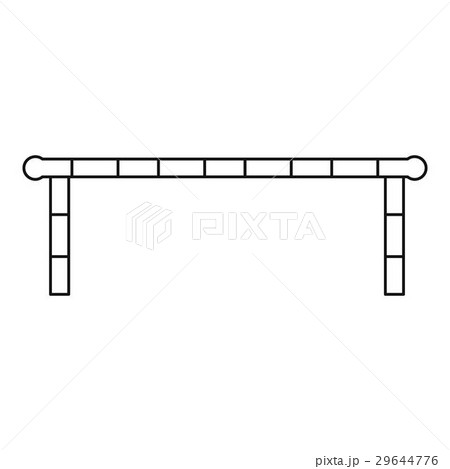Striped barrier icon, outline style 29644776