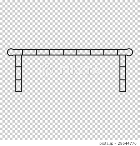Striped barrier icon, outline style 29644776