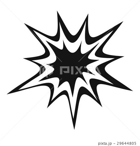 Heavy explosion icon, simple style 29644805