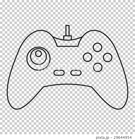 One joystick icon, outline style One joystick icon, outline style 29644954