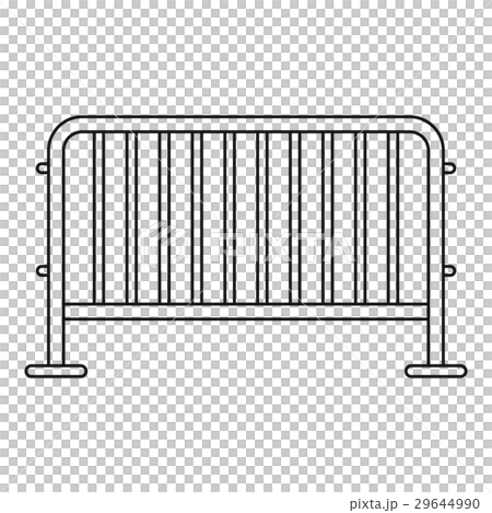 Steel barrier icon, outline style Steel barrier icon, outline style 29644990