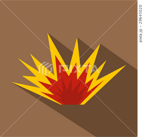 Nuclear explosion icon, flat style Nuclear explosion icon, flat style 29645020