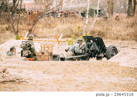 German gunners occupy the defensive 29645316