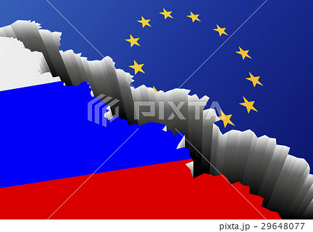 Flag Russia Europe Deep Crack 29648077