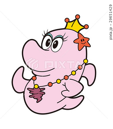 イルカキャラクター イルカ ピンクのイルカ 海豚のイラスト素材