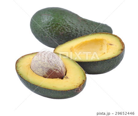 Green avocado on a white background 29652446