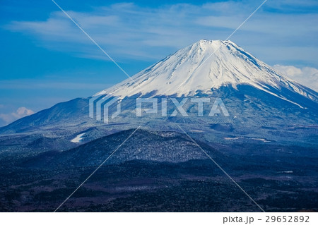 精進湖パノラマ台から望む富士山 29652892