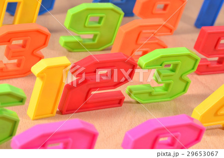 Colorful plastic numbers 123 Colorful plastic numbers 123 29653067