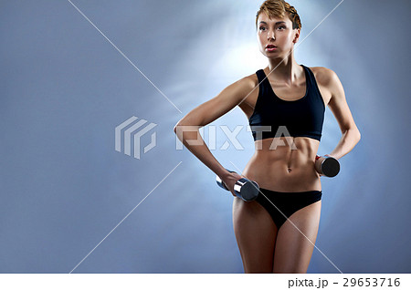 Short haired fit woman 29653716