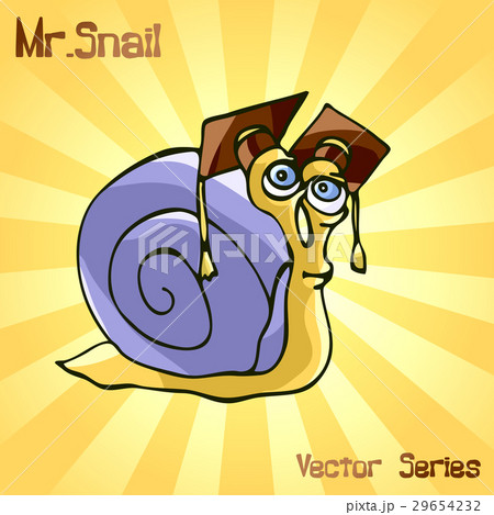 Mr. Snail with Master. vector illustration Mr. Snail with Master. vector illustration 29654232