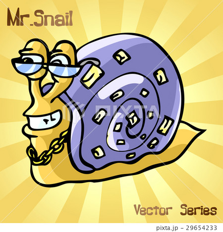 Mr. Snail with style. vector illustration Mr. Snail with style. vector illustration 29654233