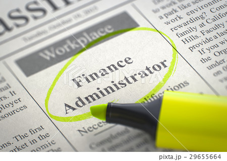 Finance Administrator Hiring Now. 3d. Finance Administrator Hiring Now. 3d. 29655664
