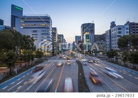 名古屋　都市風景　桜通　夕景 29657633