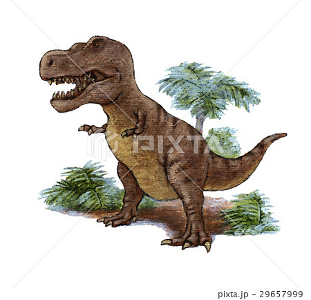 恐竜 ティラノサウルス きょうりゅう ジュラ紀 ジュラシックワールドのイラスト素材 29657999 Pixta