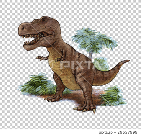 恐竜 ティラノサウルス きょうりゅう ジュラ紀 ジュラシックワールドのイラスト素材