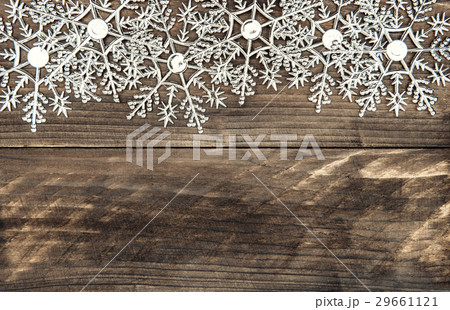 christmas deco snowflakes with snowfall effect 29661121