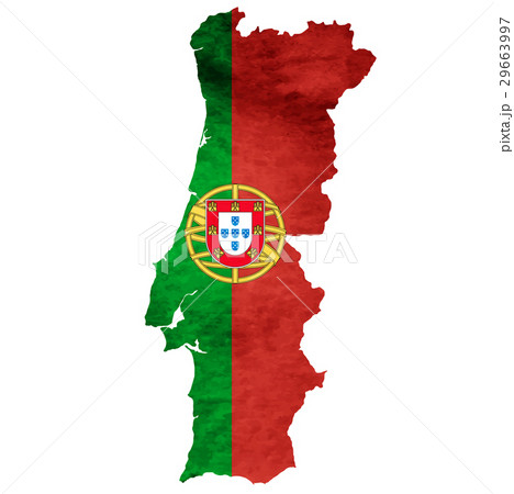 ポルトガル　地図　 国旗　アイコン  29663997