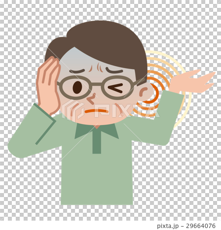 Senior men suffering from tinnitus 29664076