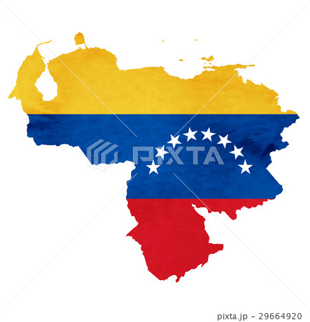 ベネズエラ　地図　 国旗　アイコン  29664920