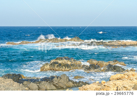 natural bridge beach at the Caribbean sea in Aruba natural bridge beach at the Caribbean sea in Aruba 29665776