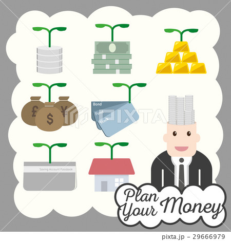 Financial icon plan money investment Financial icon plan money investment 29666979