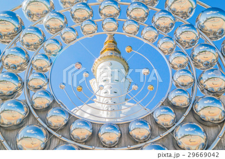 Five white Buddha Statue at Phasornkaew Temple 29669042