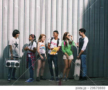 Teenagers Lifestyle Casual Culture Youth Style Concept 29670660
