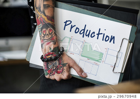 Assemble Manufacturing Production Business Pattern 29670948