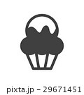 monochrome Cup Cake bakery icon 29671451